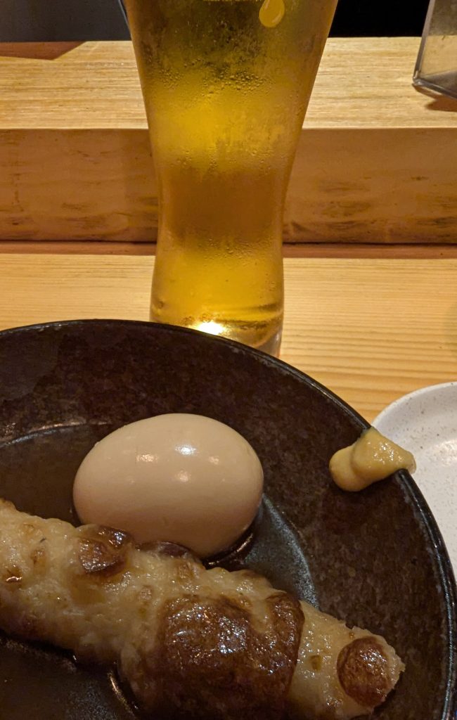 ビールとおでん