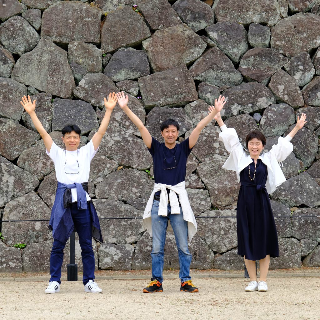松江城にて